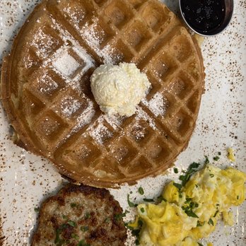 First Watch - Waffle, chicken sausage and eggs. My favorite! - Cafes Near Me - New Port Richey, Florida First Watch - Waffle, chicken sausage and eggs. My favorite! - Cafes Near Me - New Port Richey, Florida