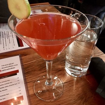 Neat - Loganberry cosmo, very very good! - New American Near Me - Buffalo, New York