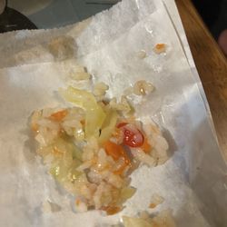 Teriyaki Chicken Combo - Cough drop in my food