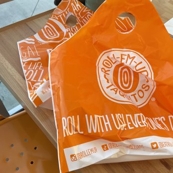 Roll Em Up Taquitos - Wasted plastic bags for dine in - Tacos Near Me - Corona, California Roll Em Up Taquitos - Wasted plastic bags for dine in - Tacos Near Me - Corona, California