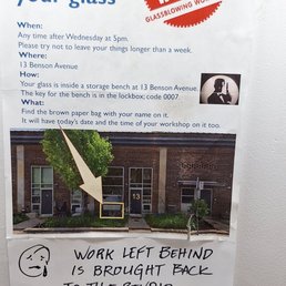 Playing with Fire - 30 days to pick up pieces - shows storefront - Art Schools Near Me - Toronto, Ontario