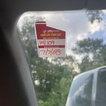 Jiffy Lube - Service sticker - Auto Repair Near Me - Pittsfield, Massachusetts Jiffy Lube - Service sticker - Auto Repair Near Me - Pittsfield, Massachusetts