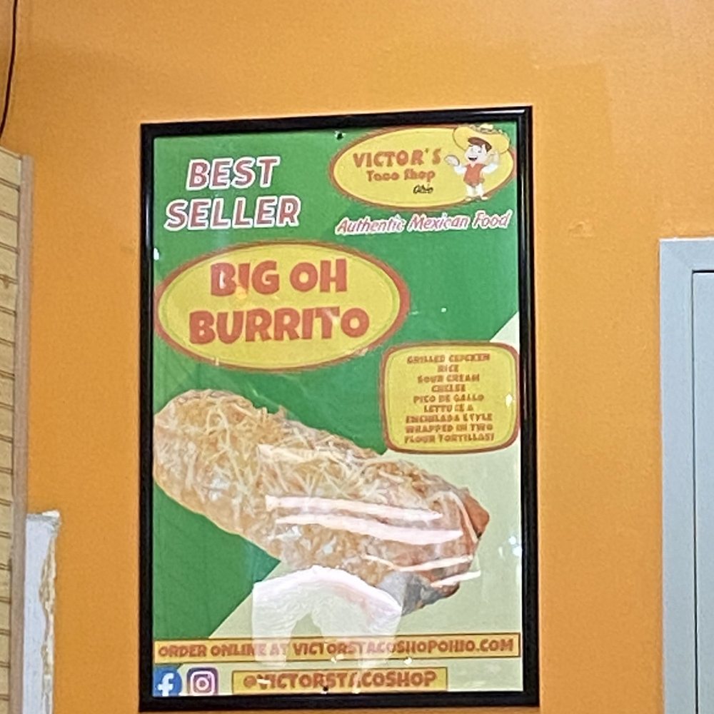Victor’s Taco Shop - a poster of a dog on burrito - Tacos Near Me - Powell, Ohio Victor’s Taco Shop - a poster of a dog on burrito - Tacos Near Me - Powell, Ohio
