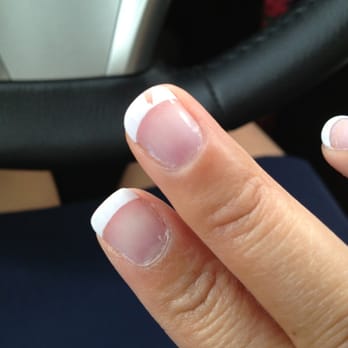 AP Nails - 2 days after manicure. never going here again - Nail Salons Near Me - Long Beach, California