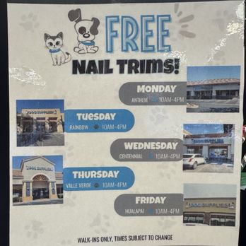 Dog Supplies Outlet - Free nail trims! - Pet Stores Near Me - Henderson, Nevada