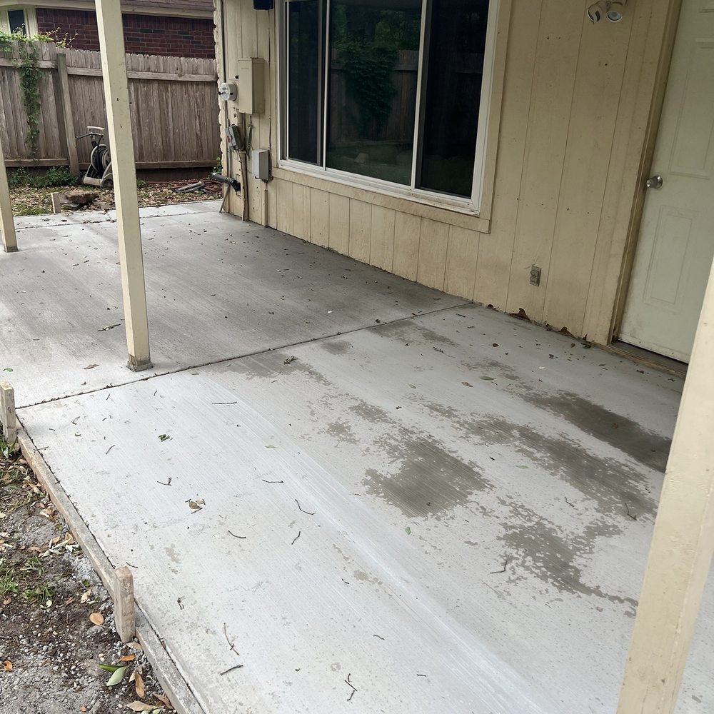 Ace Contractors - Curing over the next 2-3 days. Spots normal given there is t direct sunlight so takes longer. - Masonry/Concrete Near Me
