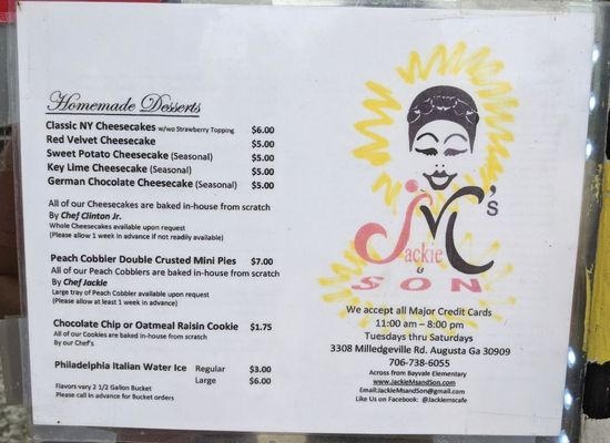 Menu photo 5 Jackie M's & Son Augusta, GA