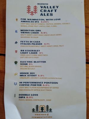 Menu photo 4 Valley Craft Ales Wilmington, VT Menu photo 4 Valley Craft Ales Wilmington, VT