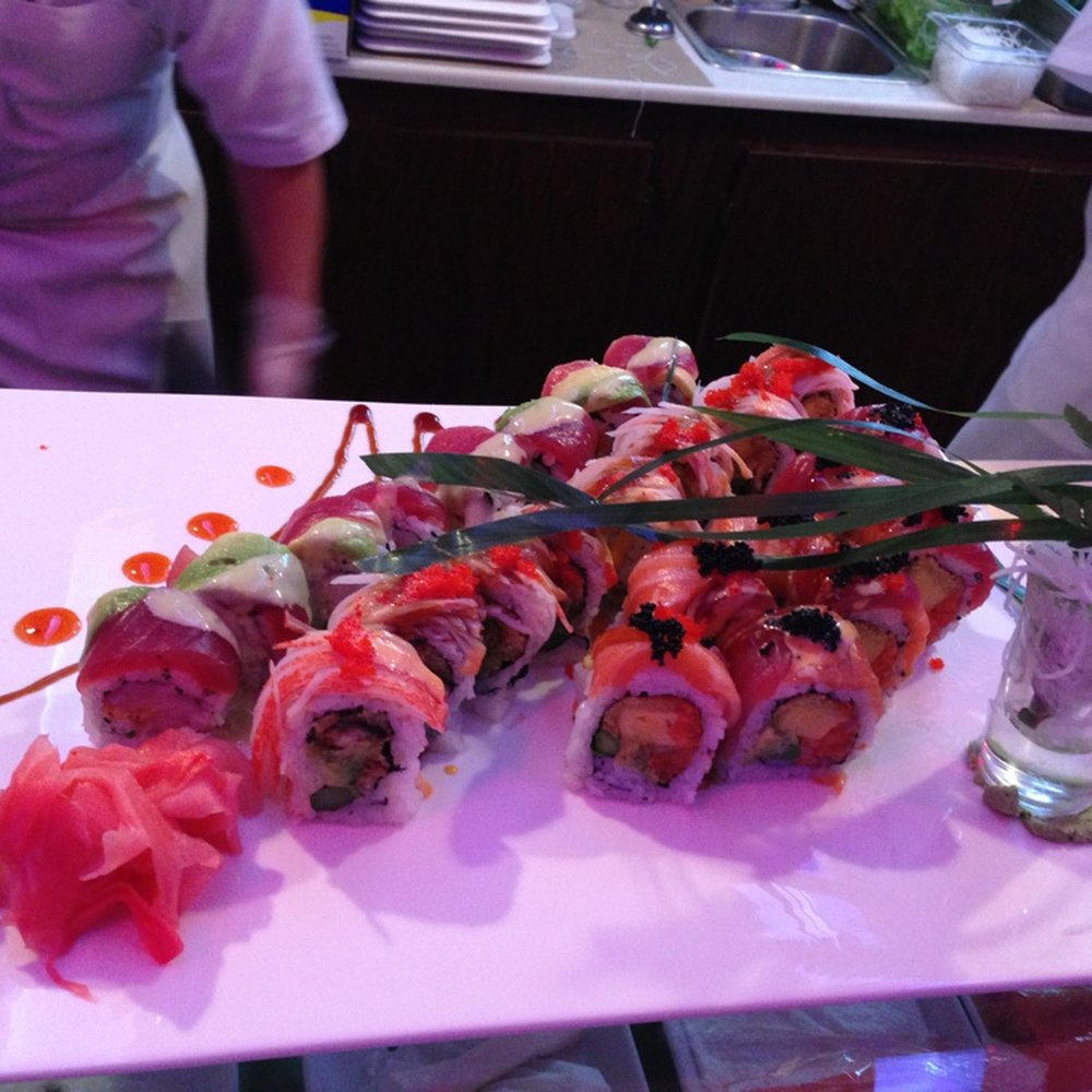 Kamiya 86 - Spicy Girl to left, Angel Hair in middle and Alex roll to the right - Sushi Bars Near Me - Jacksonville Beach, Florida