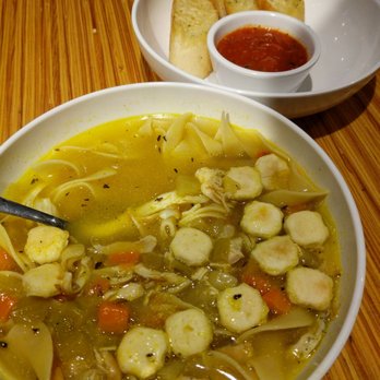 Noodles and Company - Chicken noodle soup and garlic bread - Noodles Near Me - Hudson, Wisconsin Noodles and Company - Chicken noodle soup and garlic bread - Noodles Near Me - Hudson, Wisconsin