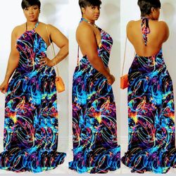 Paul Anthony Coordinated Apparel - Multi color maxi dress