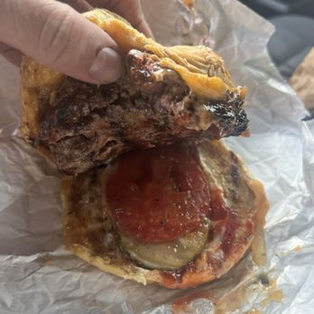 Paradise Pup - Char Cheddar Burger - Fast Food Near Me - Des Plaines, Illinois