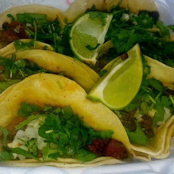 The Hot Taco - three tacos in a styrofoam container - Tacos Near Me - Roanoke, Texas