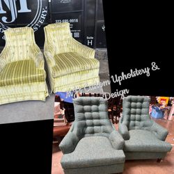 This retro antique chair needed a new fresh look!