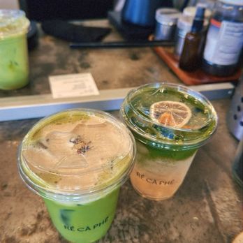 Re Ca Phe - Guava Matcha Tonic + Earl Grey Matcha - Coffee & Tea Near Me - Fountain Valley, California