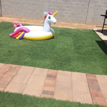 Green Valley Sod - a inflatable unicorn in a backyard - Artificial Turf Near Me - Higley, Arizona Green Valley Sod - a inflatable unicorn in a backyard - Artificial Turf Near Me - Higley, Arizona