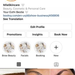 Instagram page with the link to book your appointment! Hope to see you soon