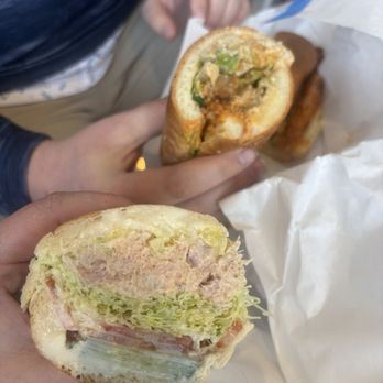 Hard Times Deli - The Fin (tuna salad) and the Buffalo chicken - Sandwiches Near Me - Memphis, Tennessee Hard Times Deli - The Fin (tuna salad) and the Buffalo chicken - Sandwiches Near Me - Memphis, Tennessee