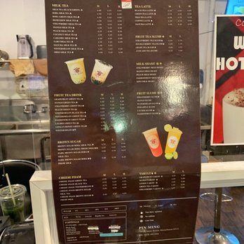 Pin Ming Bubble Tea - Menu - Bubble Tea Near Me - Boston, Massachusetts