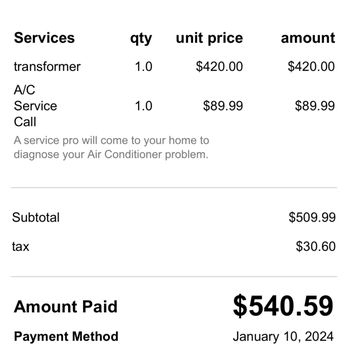 Pure Tek Air - They were at my condo for 45 minutes. $420 to replace an $80 part. Plus $89.99 fee to come out. - Heating & Air Conditioning/HVAC Near Me - Boynton Beach, Florida Pure Tek Air - They were at my condo for 45 minutes. $420 to replace an $80 part. Plus $89.99 fee to come out. - Heating & Air Conditioning/HVAC Near Me - Boynton Beach, Florida