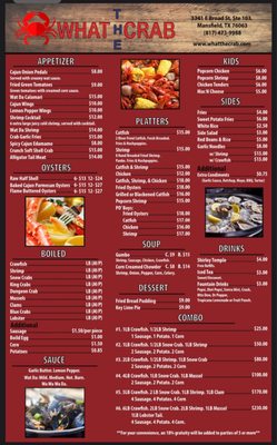 Menu photo 2 What The Crab Mansfield, TX
