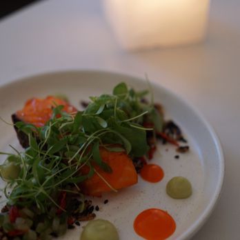 SARA - King Salmon with microgreens on it. You can understand how little salmon you get for $25. - Canadian (New) Near Me - Toronto, Ontario SARA - King Salmon with microgreens on it. You can understand how little salmon you get for $25. - Canadian (New) Near Me - Toronto, Ontario