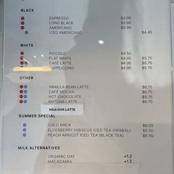 The Library Specialty Coffee - menu as of 18 august 2024 - Coffee & Tea Near Me - Markham, Ontario