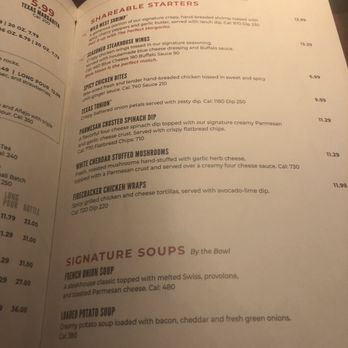 LongHorn Steakhouse - Menu - American Near Me - Pensacola, Florida