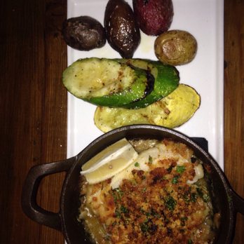 Rock Harbor Grill - Chorizo Encrusted Cod - Gastropubs Near Me - Orleans, Massachusetts Rock Harbor Grill - Chorizo Encrusted Cod - Gastropubs Near Me - Orleans, Massachusetts