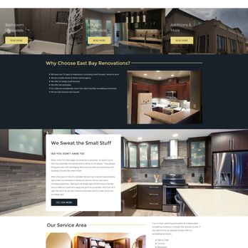 Contractor Calls - Website for remodeling contractor, East Bay Renovations - Web Design Near Me - Pleasanton, California