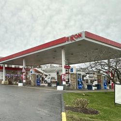 Exxon - Gas pumps and convenience store