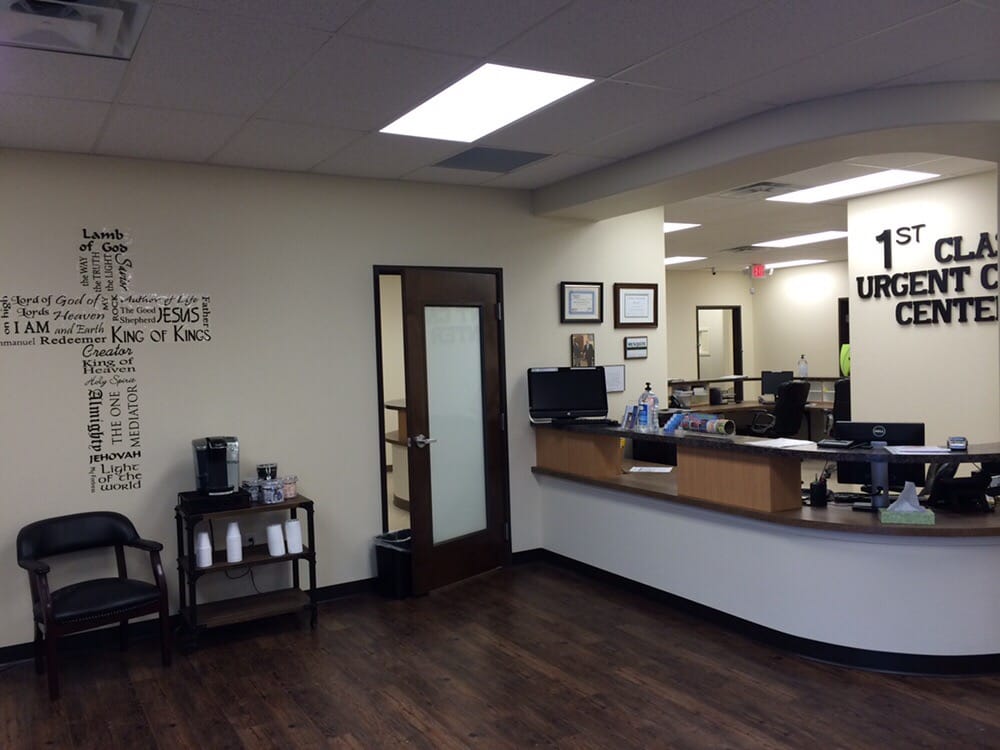 Ist Class urgent care center Mesquite location !Very clean