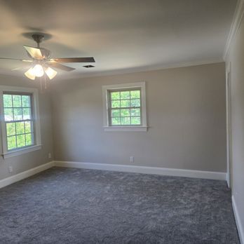 Hunzelmann - Master bedroom that needed to be kilz and painted which already had new carpet in place. - Drywall Installation & Repair Near Me - Greenville, North Carolina Hunzelmann - Master bedroom that needed to be kilz and painted which already had new carpet in place. - Drywall Installation & Repair Near Me - Greenville, North Carolina
