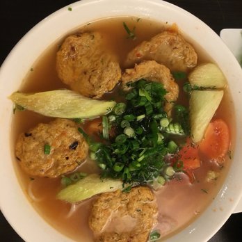 Pho Tuan - Tomato and fish cake bun soup. Delicious! - Vietnamese Near Me - Ottawa, Ontario