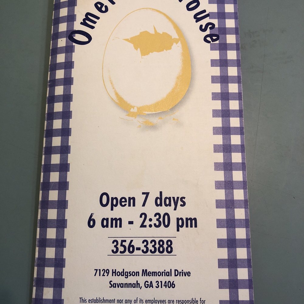 Omelette House Menu
