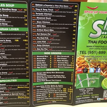 S Thai Food - Menu - Thai Near Me - Temecula, California S Thai Food - Menu - Thai Near Me - Temecula, California