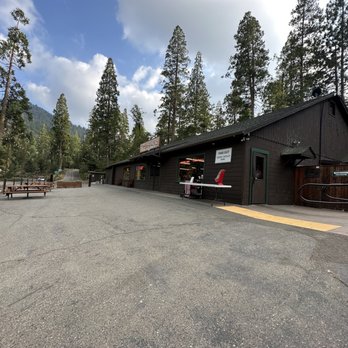 The Forks Resort - Takeout area (used to be asphalt driveway) - Resorts Near Me - Bass Lake, California