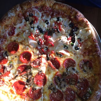 Mellow Mushroom Rocky River - Half pep mush half mellowterranean. - Pizza Near Me - Rocky River, Ohio Mellow Mushroom Rocky River - Half pep mush half mellowterranean. - Pizza Near Me - Rocky River, Ohio