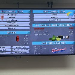 The Dairy Hut - Menu screen 2 of 2