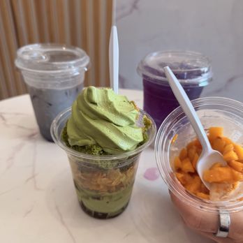 Premium Matcha Cafe Maiko - Matcha soft serve parfait - Desserts Near Me - Orlando, Florida