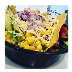 Deja Brew Coffee - Taco Salad made with avocado house blend dressing