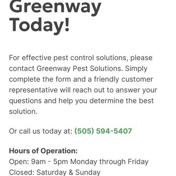 Greenway Pest Solutions - Pest Control Near Me - Albuquerque, New Mexico