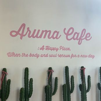Aruma Cafe - Cafe sign - Desserts Near Me - Tempe, Arizona