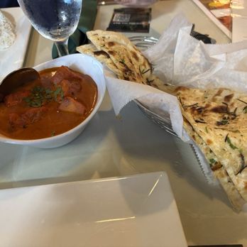 Coriander - Chicken Tikka Masala with Garlic Rosemary Naan - Indian Near Me - Boynton Beach, Florida