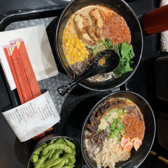 Saku Ramen - 2 bowls of miso ramen with various additions. - Ramen Near Me - Riverside, California