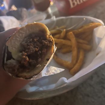Dead Bob's - Hamburger - looks more like a Philly but DELICIOUS! It was even fabulous as a leftover the next day. Cajun feels with queso was bomb. - American Near Me - St. Petersburg, Florida Dead Bob's - Hamburger - looks more like a Philly but DELICIOUS! It was even fabulous as a leftover the next day. Cajun feels with queso was bomb. - American Near Me - St. Petersburg, Florida