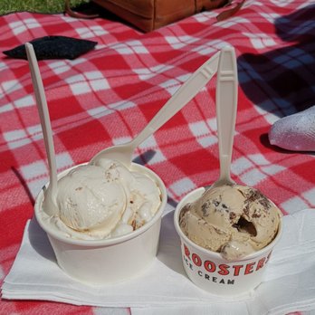 Two Roosters - April flavors: Coffee with chocolate donut, buttery crumb cake, Granola and caramel - Ice Cream & Frozen Yogurt Near Me - Durham, North Carolina