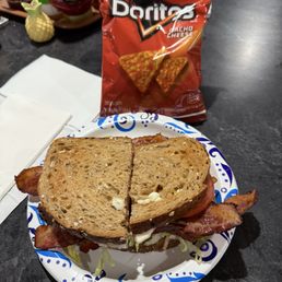 Double Bacon BLT with Doritos™ chips and Diet Coke Double Bacon BLT with Doritos™ chips and Diet Coke
