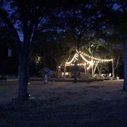 Mount Bullion Vineyard - Vineyard and deck and night