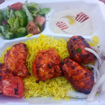 Baba K - Chicken kabob with rice, salad and hummus. Pretty tasty but not a fan of the salad. - Mediterranean Near Me - Rancho Cucamonga, California Baba K - Chicken kabob with rice, salad and hummus. Pretty tasty but not a fan of the salad. - Mediterranean Near Me - Rancho Cucamonga, California